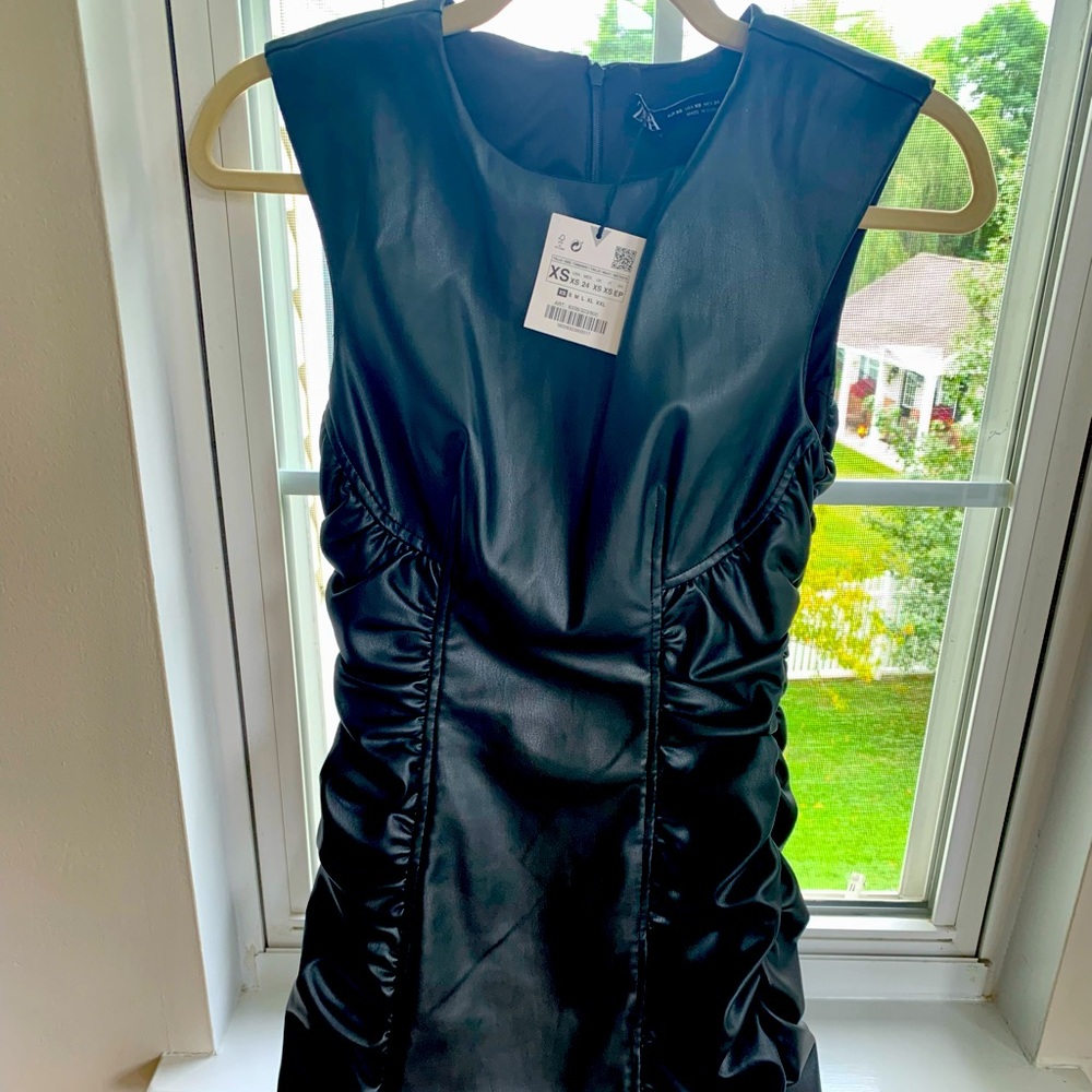 Zara Leather Dress